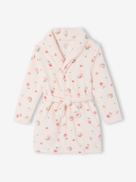 Robe de chambre enfant fille rose clair 2 - vertbaudet enfant 