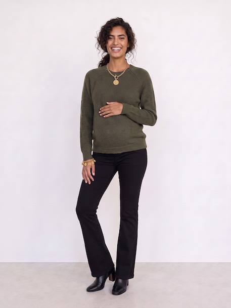 Pull grossesse et allaitement bordeaux+kaki 9 - vertbaudet enfant 