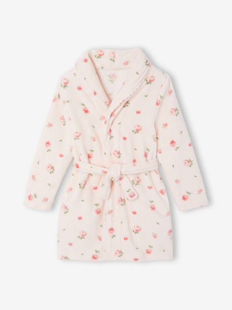 Robe de chambre enfant fille rose clair 1 - vertbaudet enfant 