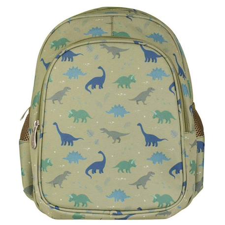 Sac à dos isotherme fleurs du jardin Kaki+Vert+Violet, blanc, jaune 6 - vertbaudet enfant 