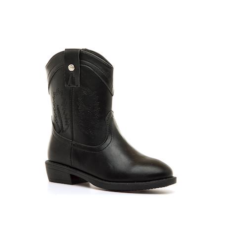 Bottines filles synthétique fermeture éclair Black 2 - vertbaudet enfant 