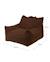 Fauteuil club pouf ado en teddy Biscuit+Warm hazel 11 - vertbaudet enfant 