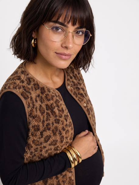 Gilet grossesse et allaitement marron 7 - vertbaudet enfant 
