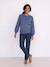 Pull de grossesse maille bleu 1 - vertbaudet enfant 