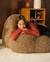 Fauteuil Momo pouf ado en yeti Cream+Truffle 10 - vertbaudet enfant 