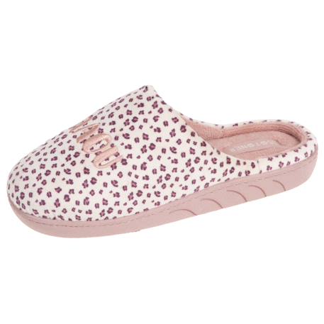 Chaussons bottillons microvelours léopard semelle ergonomique, mousse à mémoire de forme Léopard 1 - vertbaudet enfant 