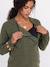 Pull grossesse et allaitement bordeaux+kaki 17 - vertbaudet enfant 