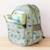 Sac à dos isotherme fleurs du jardin Kaki+Vert+Violet, blanc, jaune 2 - vertbaudet enfant 