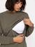 Sweat grossesse et allaitement kaki 6 - vertbaudet enfant 