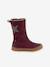 Filles Bottes PULSE TEX STAR BOOTS WOOL Froddo bordeaux+noir 2 - vertbaudet enfant 