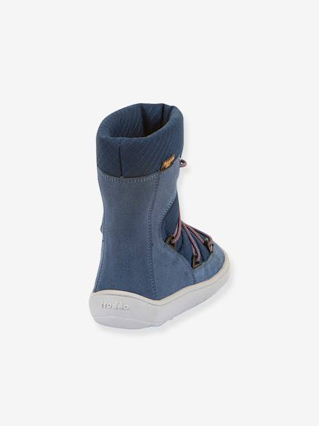 Bottes pieds nus enfants BAREFOOT TEX TRACK WOOL Froddo bleu+bleu pétrole+gris 3 - vertbaudet enfant 