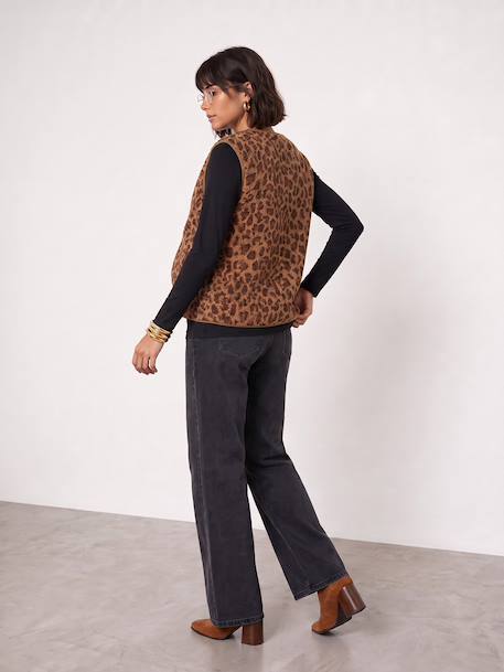 Gilet grossesse et allaitement marron 3 - vertbaudet enfant 