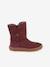 Bottes pieds nus enfants BAREFOOT TEX SUEDE Froddo bordeaux+gris+noir+or 2 - vertbaudet enfant 