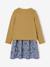 Ensemble fille cardigan et robe imprimée fleurs camel+jaune pâle+marine+vert de gris 13 - vertbaudet enfant 