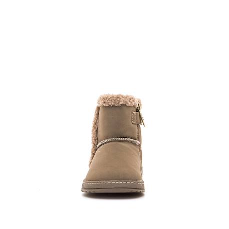 Bottines filles synthétique fermeture éclair Brown+Moka 3 - vertbaudet enfant 