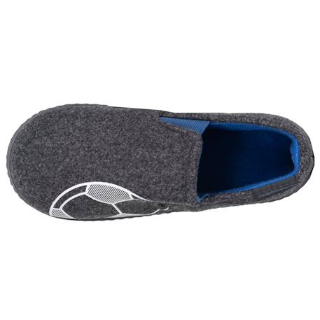 Chaussons mocassins polaire chinée, maintien du pieds, semelle légère, souple Gris chiné 2 - vertbaudet enfant 
