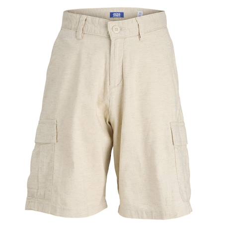 Short cargo garçon Beige+Noir+Vert 4 - vertbaudet enfant 