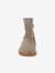 Bottes pieds nus enfants BAREFOOT TEX SUEDE Froddo bordeaux+gris+noir+or 12 - vertbaudet enfant 