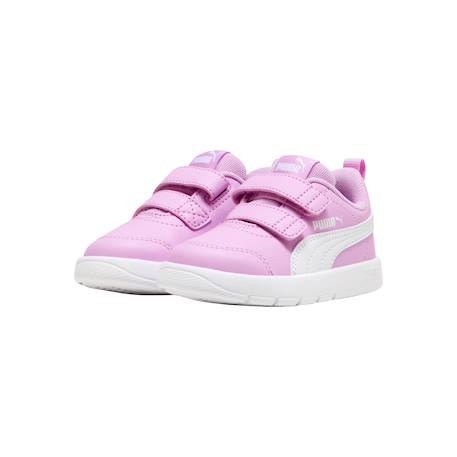 Basket à scratchs fille courtflex v3 v inf Mauve blanc 3 - vertbaudet enfant 