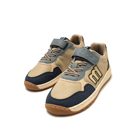 Sneakers garçon synthétique lacets- fermeture adhésive barefoot Blue 6 - vertbaudet enfant 