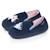 Chaussons mocassins velours, maintien souple, facile à enfiler, semelle flexible Marine 1 - vertbaudet enfant 