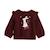 Sweat-shirt bébé en molleton aimée Bordeaux 2 - vertbaudet enfant 