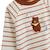 Sweat-shirt bébé en molleton moka Ecru 4 - vertbaudet enfant 