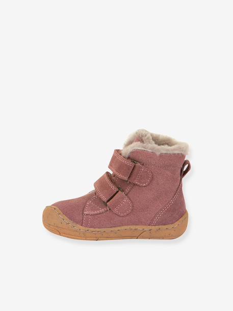 Boots fille MINNI SUEDE Froddo bleu pétrole+fuchsia+vieux rose 15 - vertbaudet enfant 