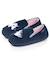 Chaussons mocassins velours, maintien souple, facile à enfiler, semelle flexible Marine 6 - vertbaudet enfant 