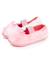 Chaussons ballerines fausse fourrure, maintien souple, facile à enfiler, semelle flexible Rose 6 - vertbaudet enfant 