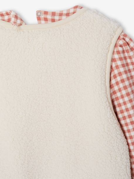 Ensemble robe 3 pièces enfant fille écru+mauve 7 - vertbaudet enfant 