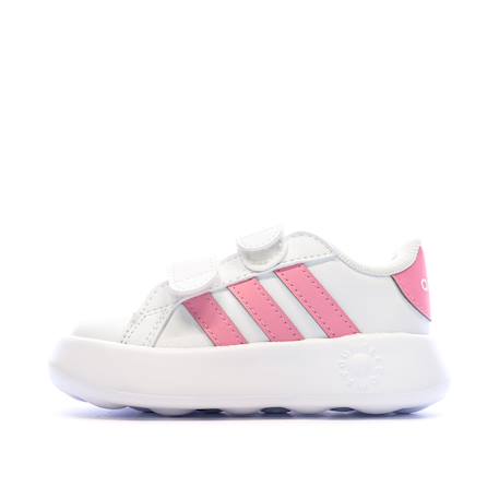 Baskets à  scratchs bébé fille grand court 2.0 Blanc 2 - vertbaudet enfant 