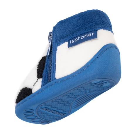 Chaussons bottillons à zip, faciles à enfiler, bon maintien du pied, semelle antidérapante Bleu 5 - vertbaudet enfant 