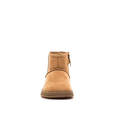 Bottines filles synthétique fermeture éclair Black+Brown 5 - vertbaudet enfant 
