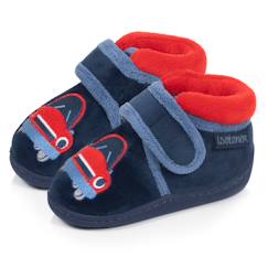Chaussures-Chaussures bébé 17-26-Chaussons bottillons velours maintien renforcé, fermeture scratch, simple à enfiler