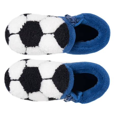 Chaussons bottillons à zip, faciles à enfiler, bon maintien du pied, semelle antidérapante Bleu 2 - vertbaudet enfant 