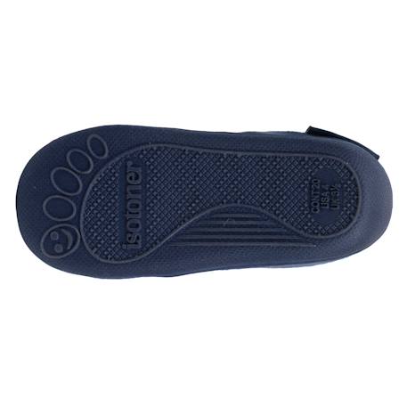 Chaussons bottillons à zip, faciles à enfiler, bon maintien du pied, semelle antidérapante Marine 4 - vertbaudet enfant 