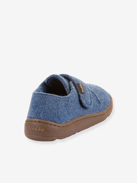 Chaussons barefoot enfants BAREFOOT WOOLY Froddo beige+bleu jean+bleu nuit+fuchsia+gris chiné+rose chiné+rouge+vert 5 - vertbaudet enfant 