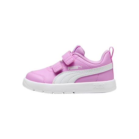 Basket à scratchs fille courtflex v3 v inf Mauve blanc 2 - vertbaudet enfant 