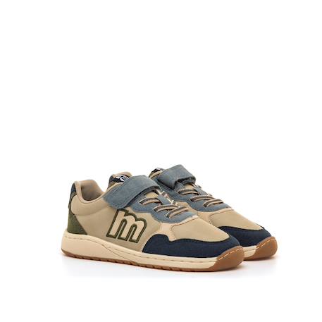 Sneakers garçon synthétique lacets- fermeture adhésive barefoot Blue 4 - vertbaudet enfant 