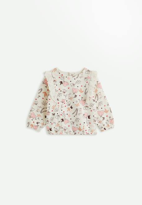Fille-Sweat-shirt bébé en molleton aimée