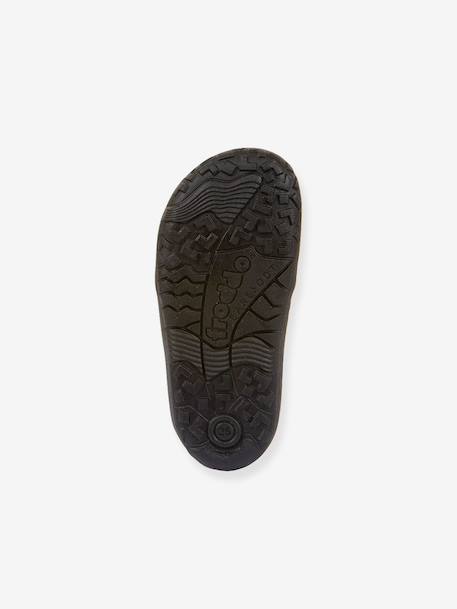 Bottes pieds nus enfants BAREFOOT TEX SUEDE Froddo bordeaux+gris+noir+or 18 - vertbaudet enfant 