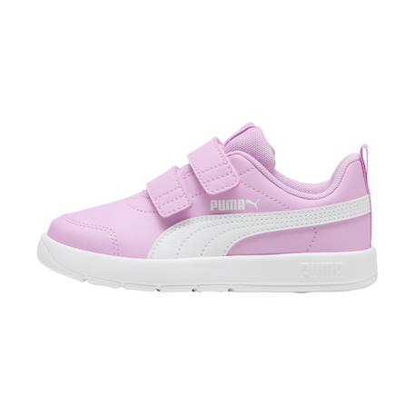 Baskets basses à scratch Mauve blanc 2 - vertbaudet enfant 