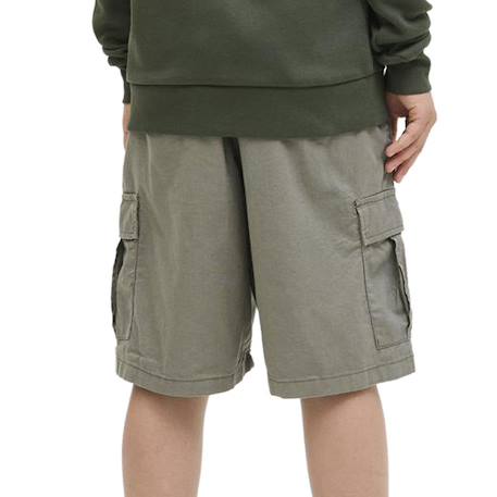 Short cargo garçon Beige+Noir+Vert 11 - vertbaudet enfant 