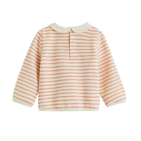 Sweat-shirt bébé en molleton aimée Ecru 3 - vertbaudet enfant 