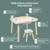 Table de jeux 4 en 1 avec tabouret montessori bois fsc® Vert sauge 4 - vertbaudet enfant 