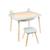 Table de jeux 4 en 1 avec tabouret montessori bois fsc® Vert sauge 1 - vertbaudet enfant 