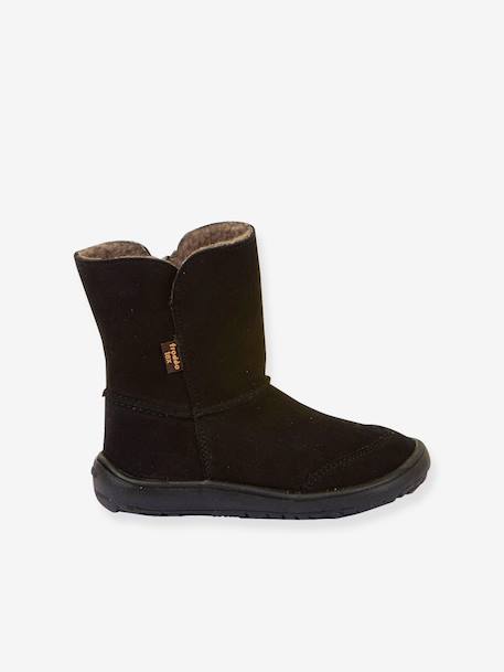 Bottes pieds nus enfants BAREFOOT TEX SUEDE Froddo bordeaux+gris+noir+or 14 - vertbaudet enfant 