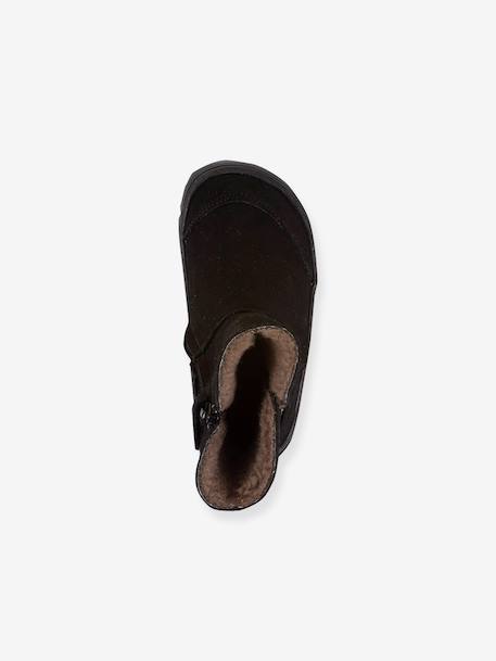 Bottes pieds nus enfants BAREFOOT TEX SUEDE Froddo bordeaux+gris+noir+or 17 - vertbaudet enfant 