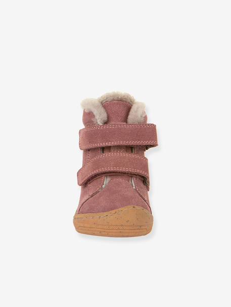 Boots fille MINNI SUEDE Froddo bleu pétrole+fuchsia+vieux rose 19 - vertbaudet enfant 